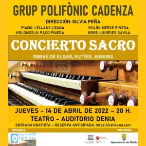 Concierto Sacro Denia 14 abril 2022